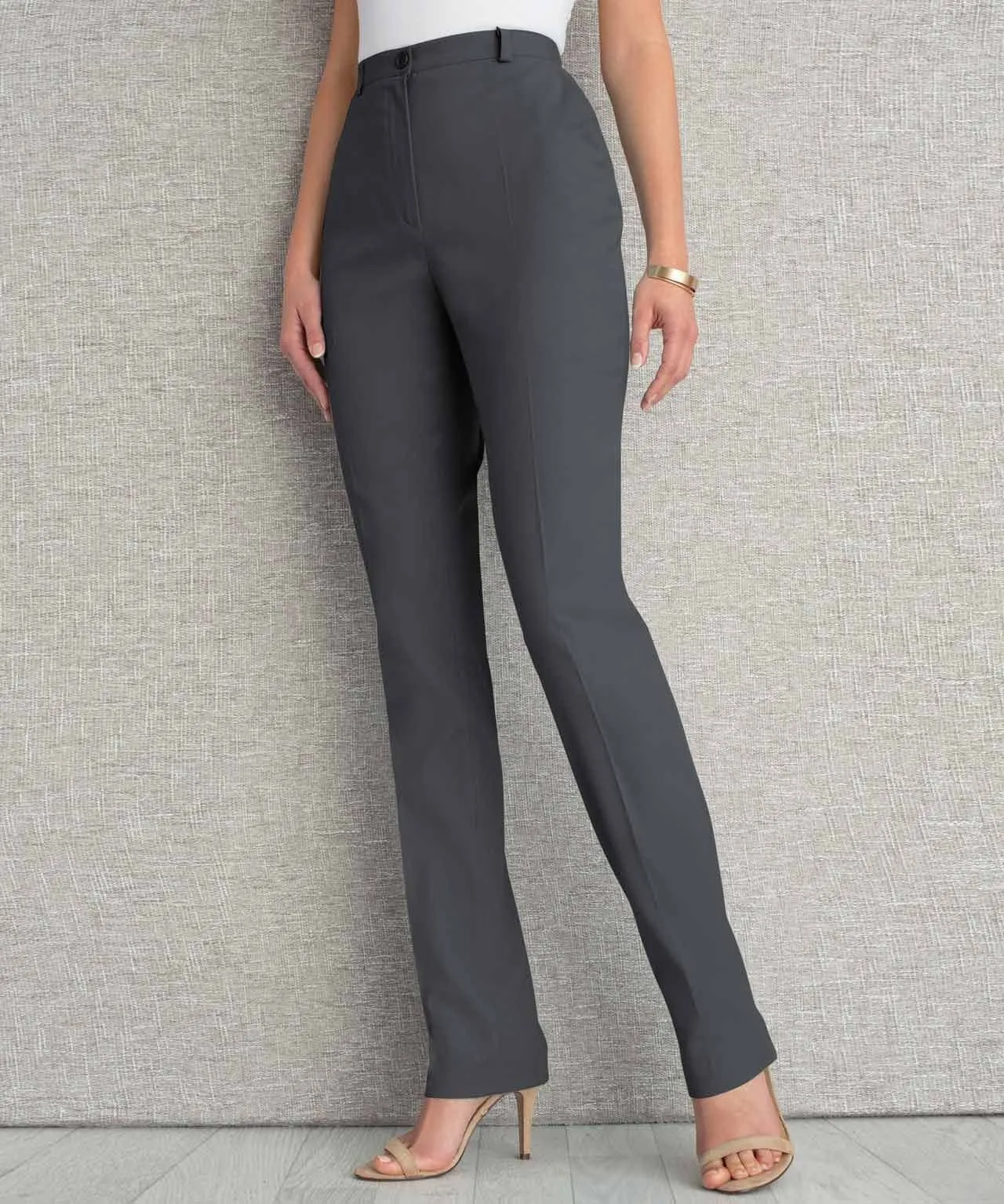 High Waist Trousers with Tapered Design