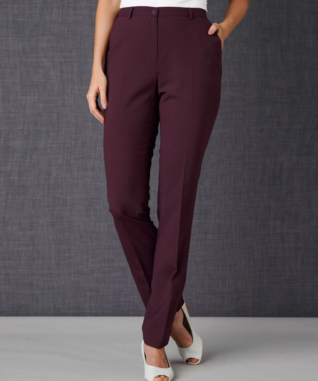 High Waist Trousers with Tapered Design