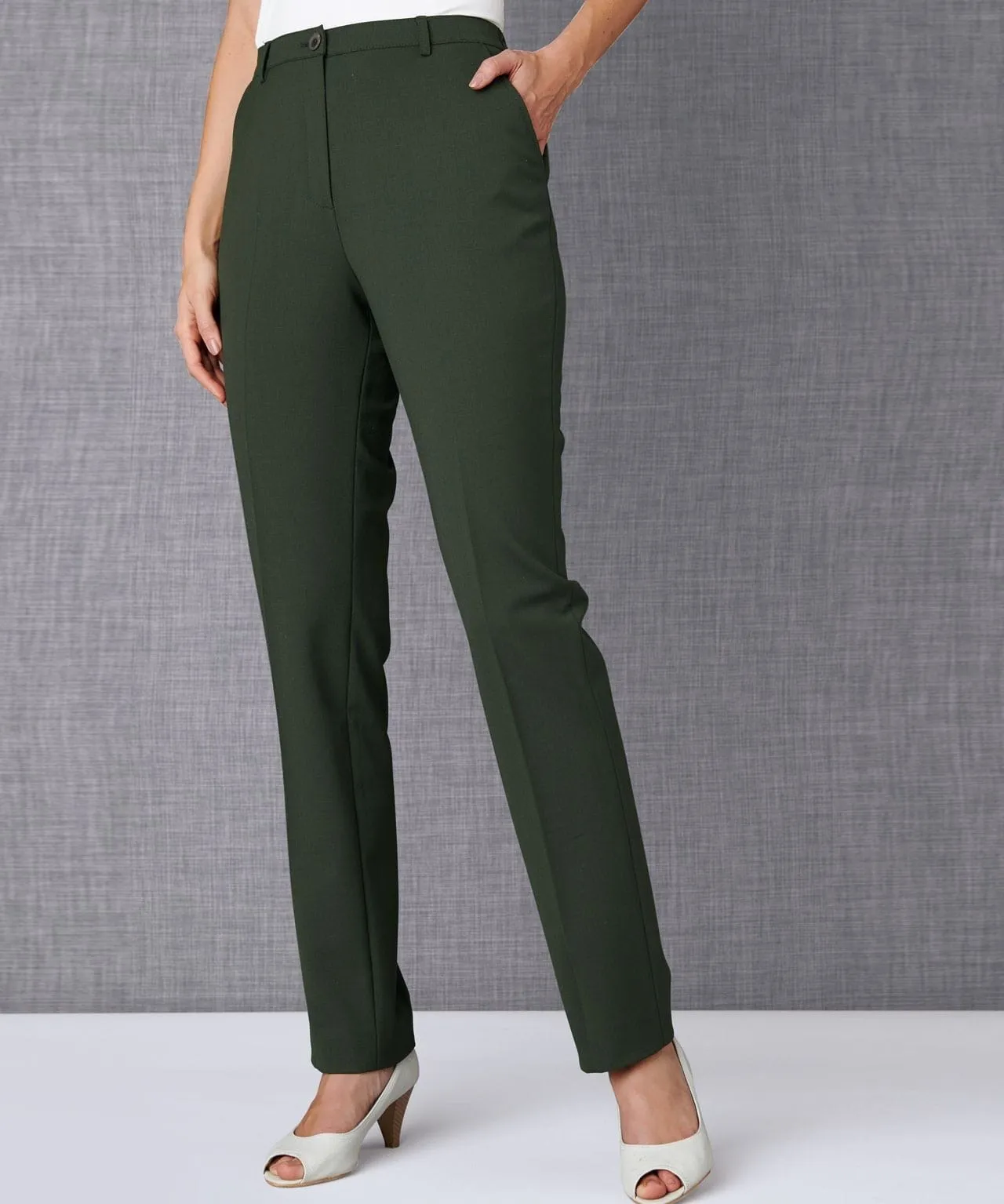 High Waist Trousers with Tapered Design