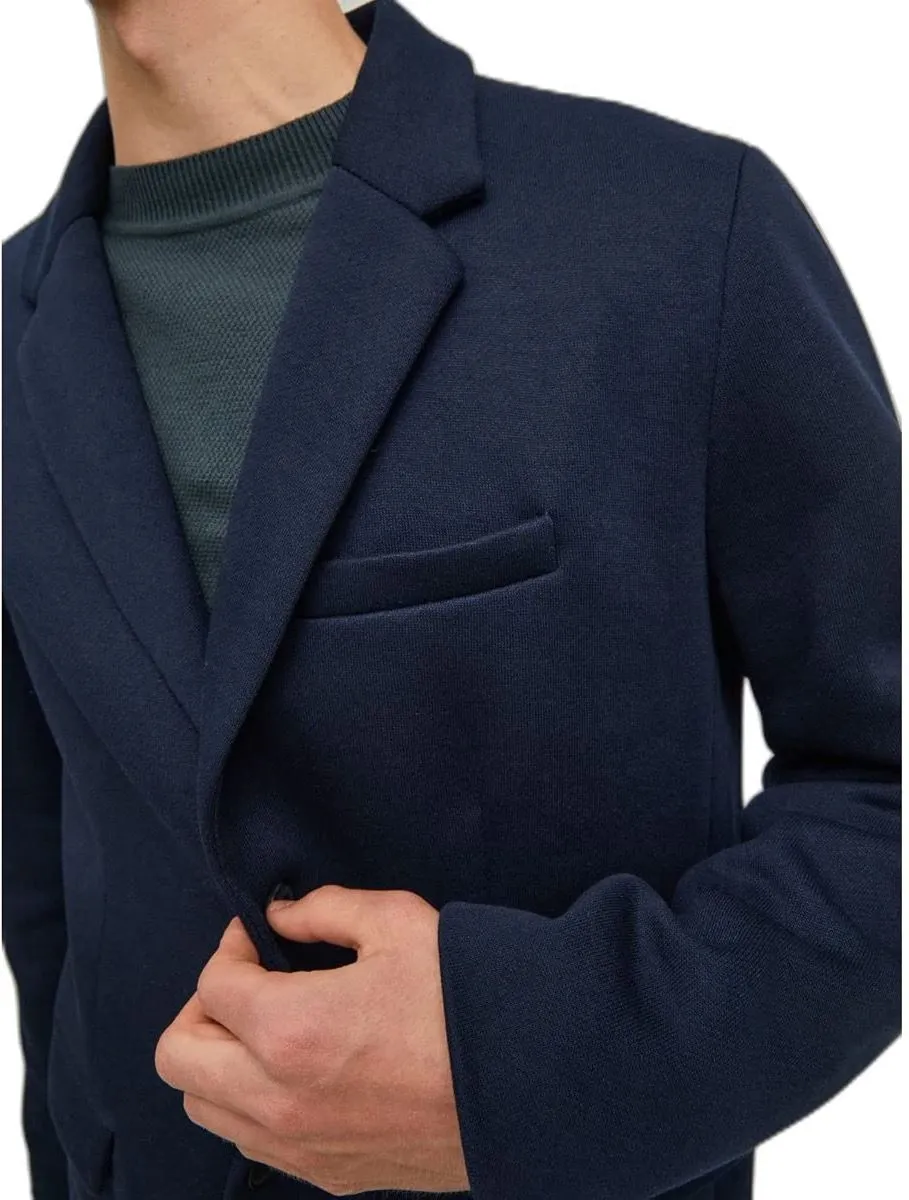 Long Marco Coat Jacket in Navy Blazer by Jack & Jones