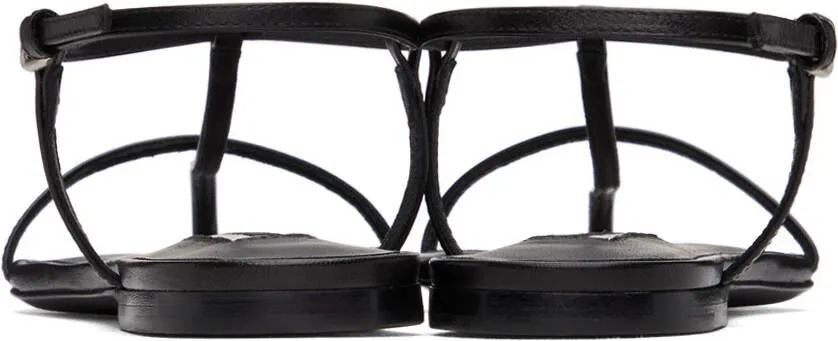 Jil Sander Black Pointed Sandals