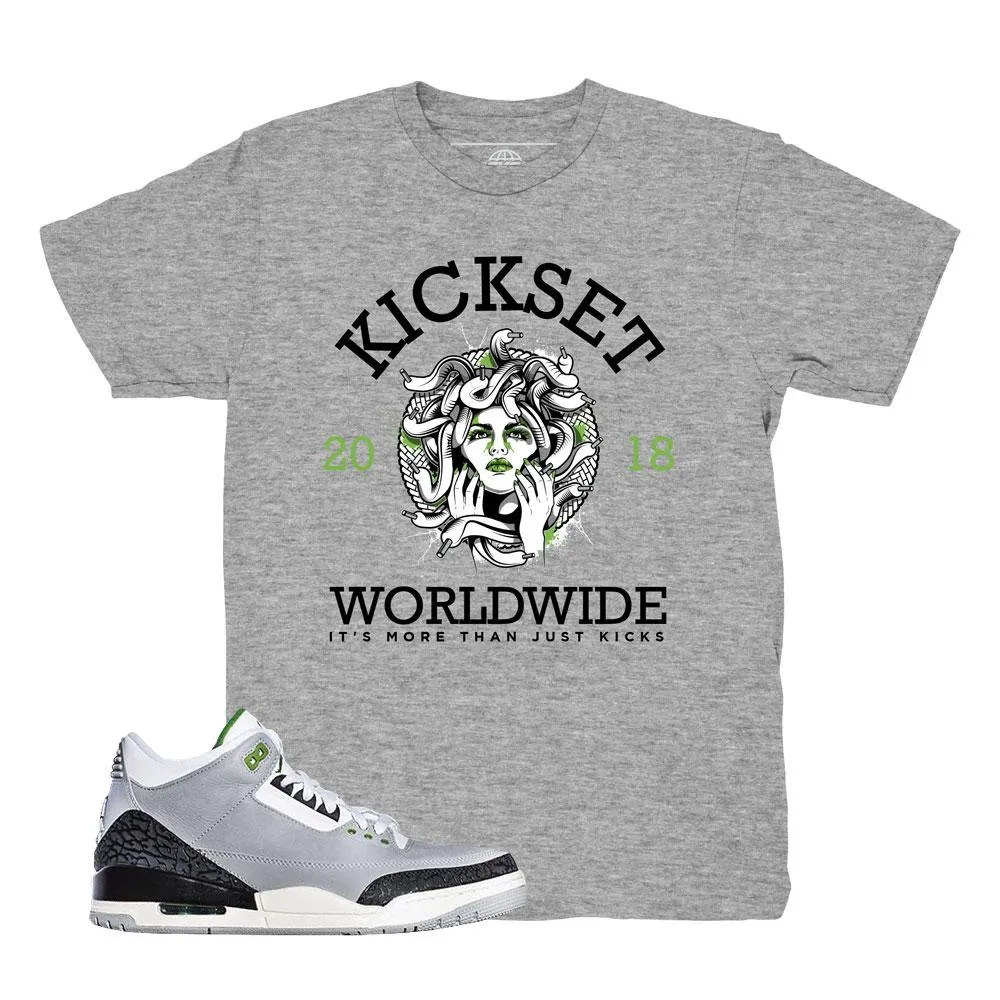 Jordan 3 Chlorophyll Medusa Worldwide Shirt