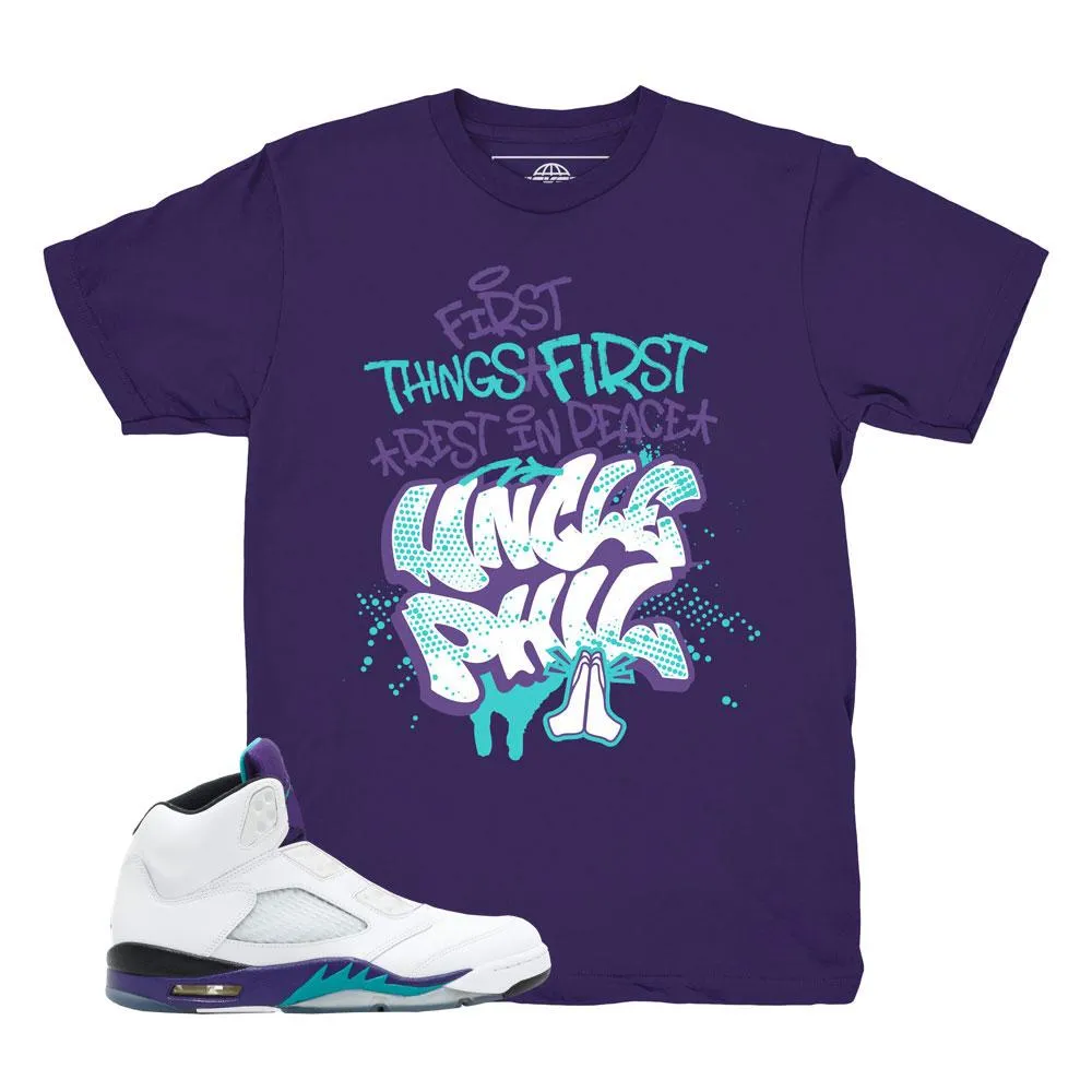 Jordan 5 Grape Fresh Prince Uncle Phil Purple Shirt - Air Jordan 5 Grape Fresh Prince Uncle Phil Purple Shirt