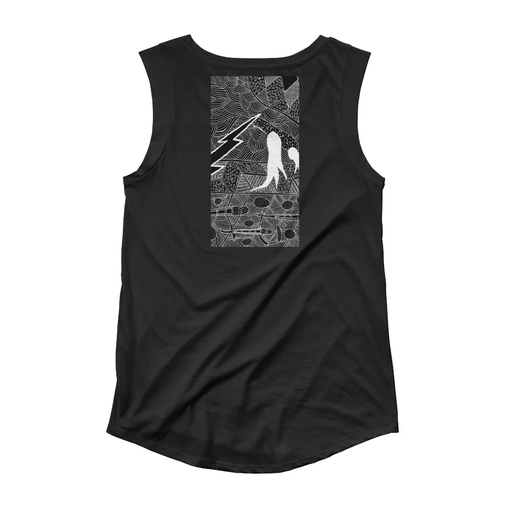 Ladies Cap Sleeve T-Shirt Barton Springs Creation Story