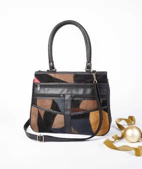 Leather Patchwork Handbag