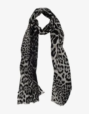 Leopard Pattern Silk Scarf