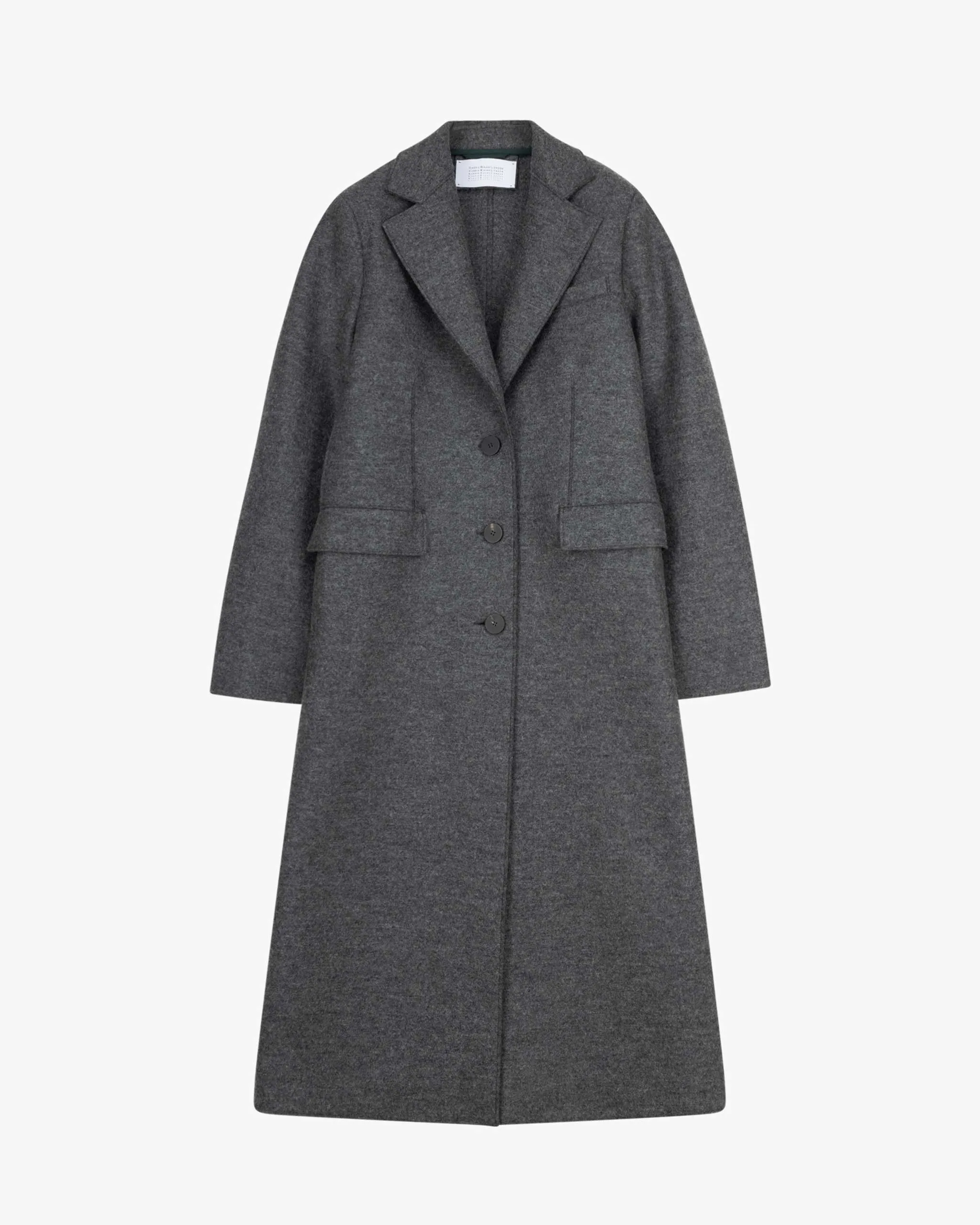 Long Virgin Wool Coat by HARRIS WHARF