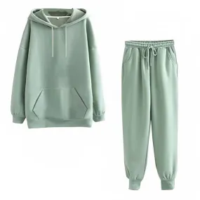 Luxurious Oversized Warm Hoodies & Pants Set