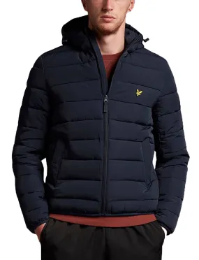 Dark Navy Lyle & Scott Hooded Puffer Jacket