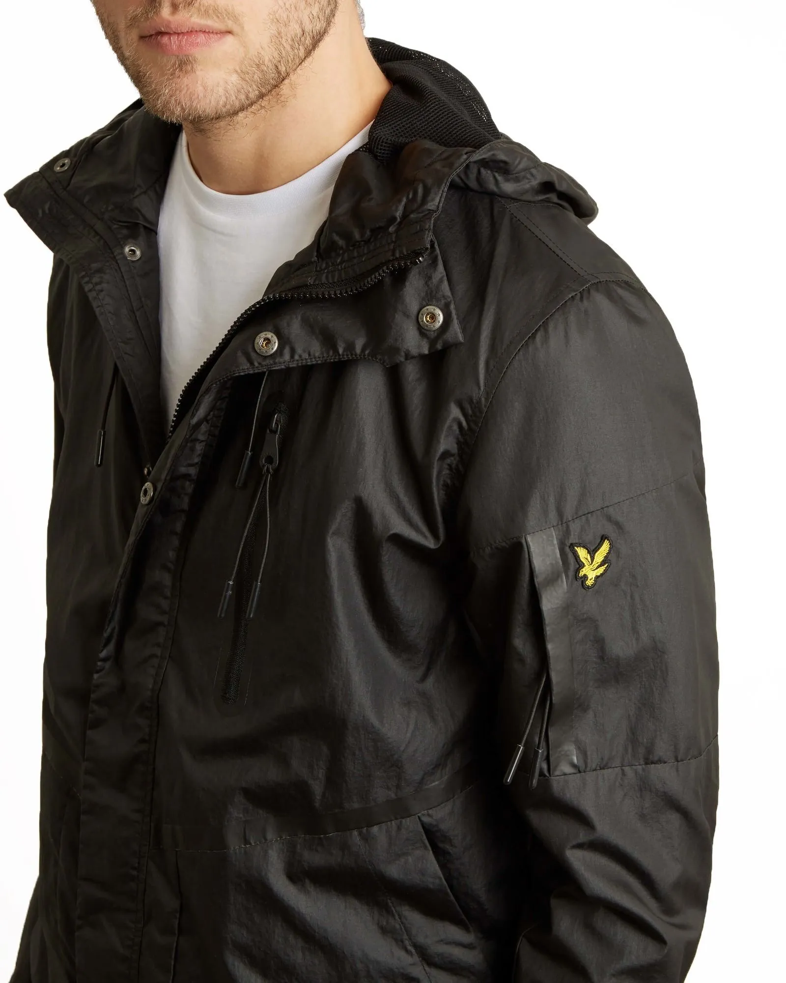 Lyle and Scott Zip Through Jacket in True Black