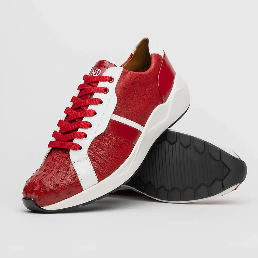 Red & White Casual Sneakers for Men - Marco Di Milano Lyon II (MDM1069)