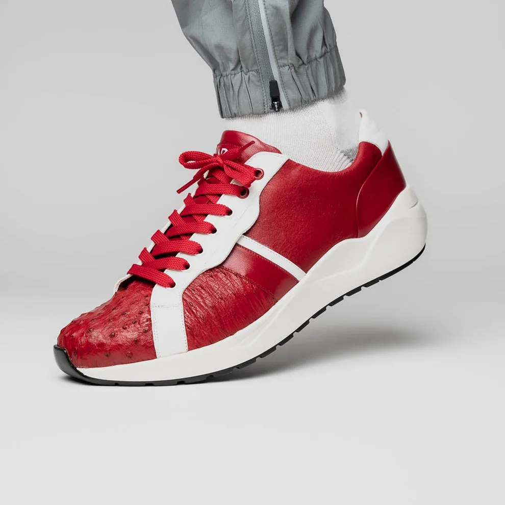 Red & White Casual Sneakers for Men - Marco Di Milano Lyon II (MDM1069)