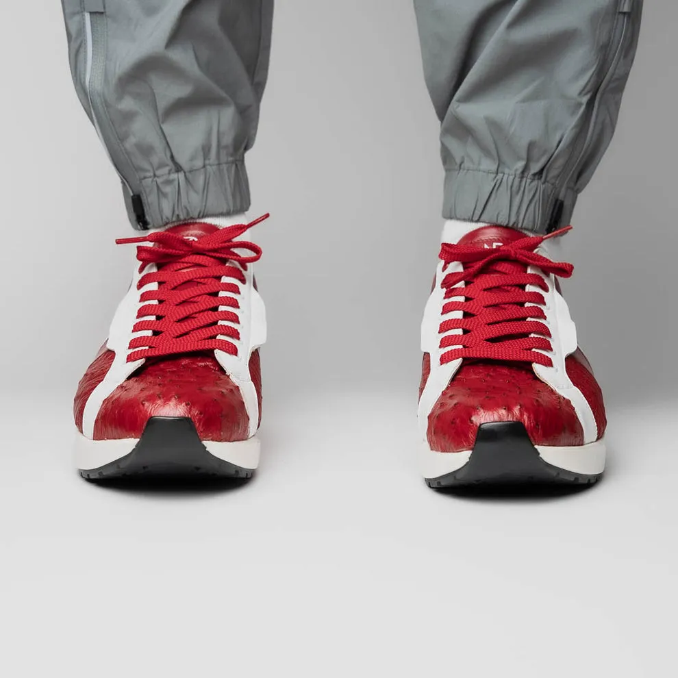 Red & White Casual Sneakers for Men - Marco Di Milano Lyon II (MDM1069)