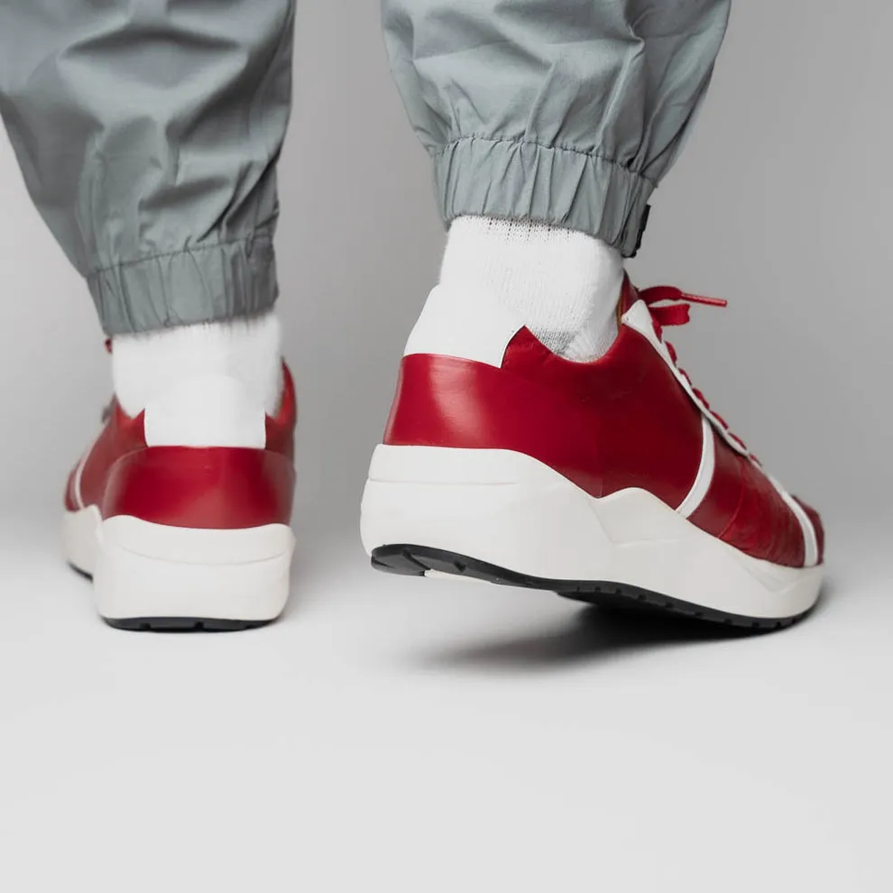 Red & White Casual Sneakers for Men - Marco Di Milano Lyon II (MDM1069)