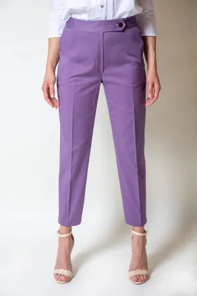 Women's Mauve Cotton Pants