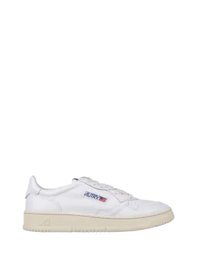 Men's White Leather Sneaker by Autry