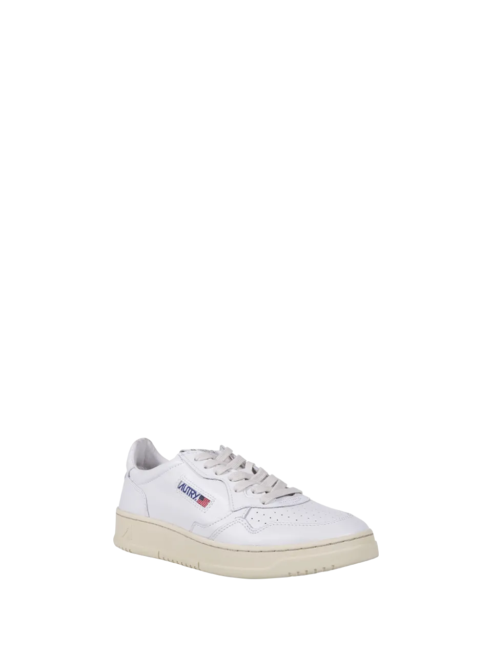 Men's White Leather Sneaker by Autry