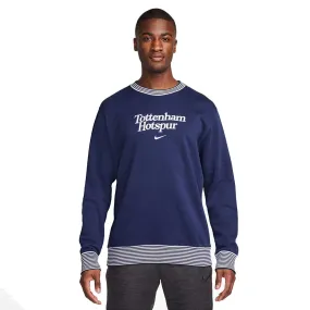 Tottenham Hotspur Nike Soccer Crew Sweatshirt - Binary Blue/White