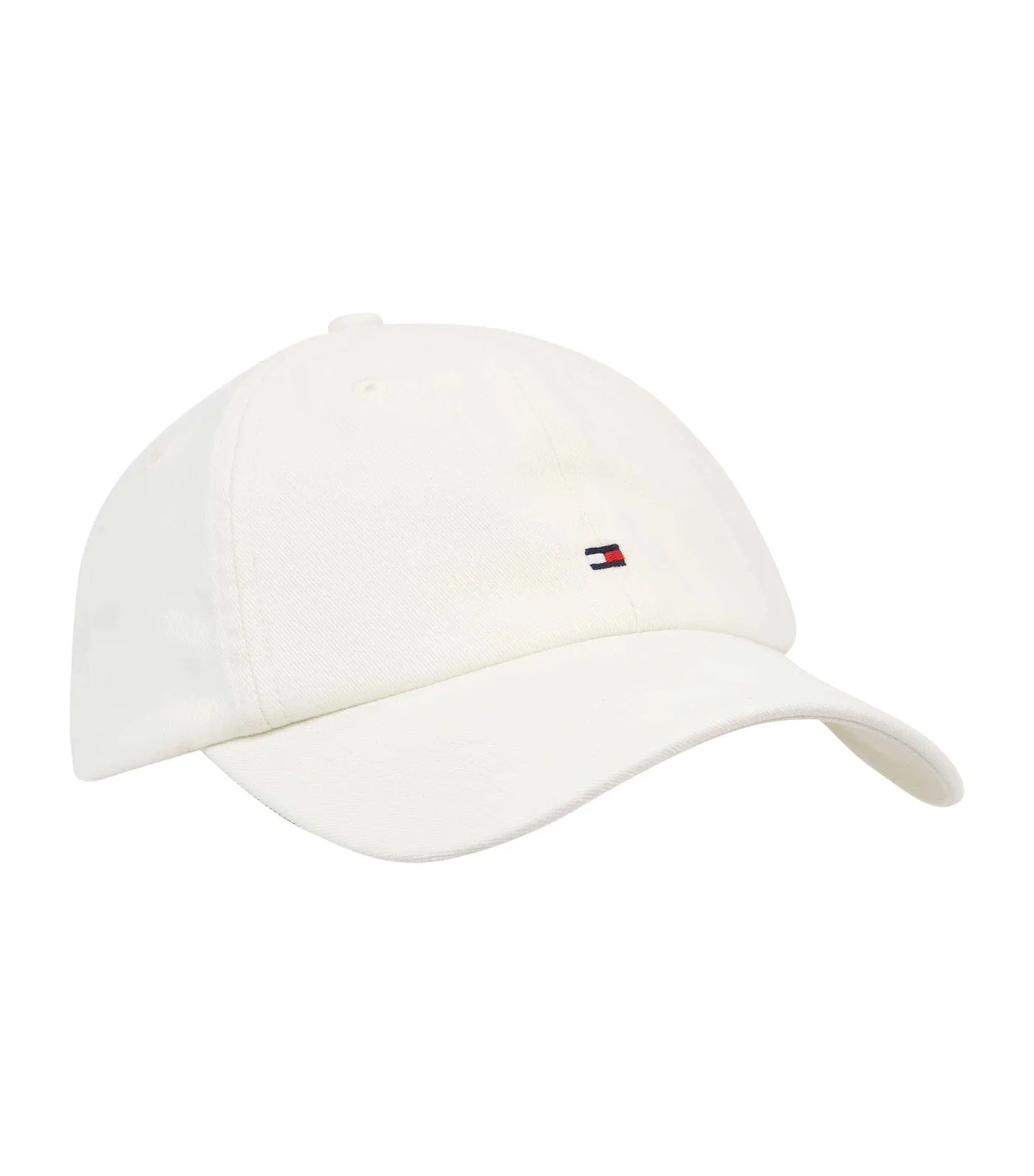 Men's Vintage Style Soft Cotton Baseball Cap in White with Flag Design 1985