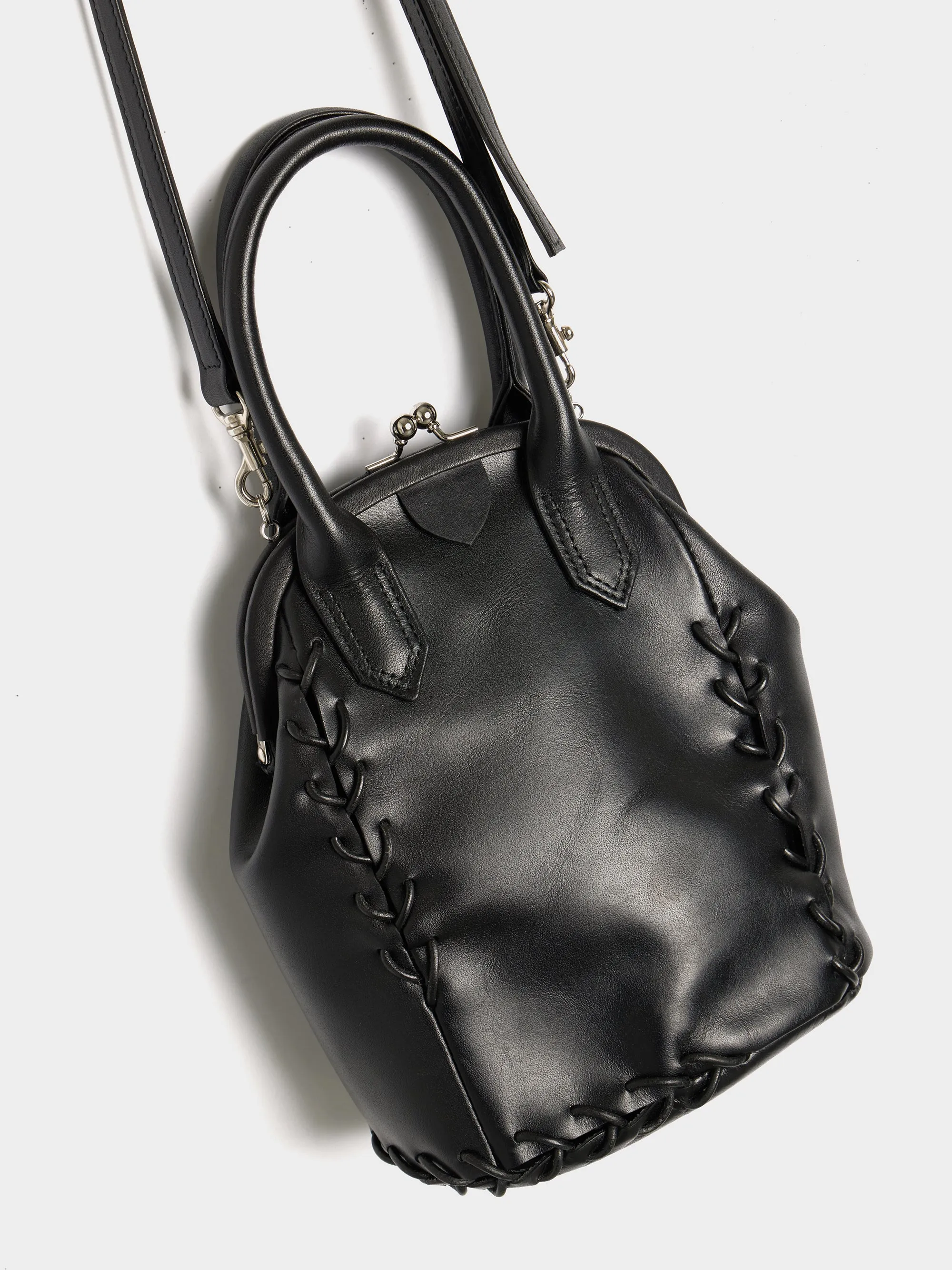 Small Black Clasp Bag