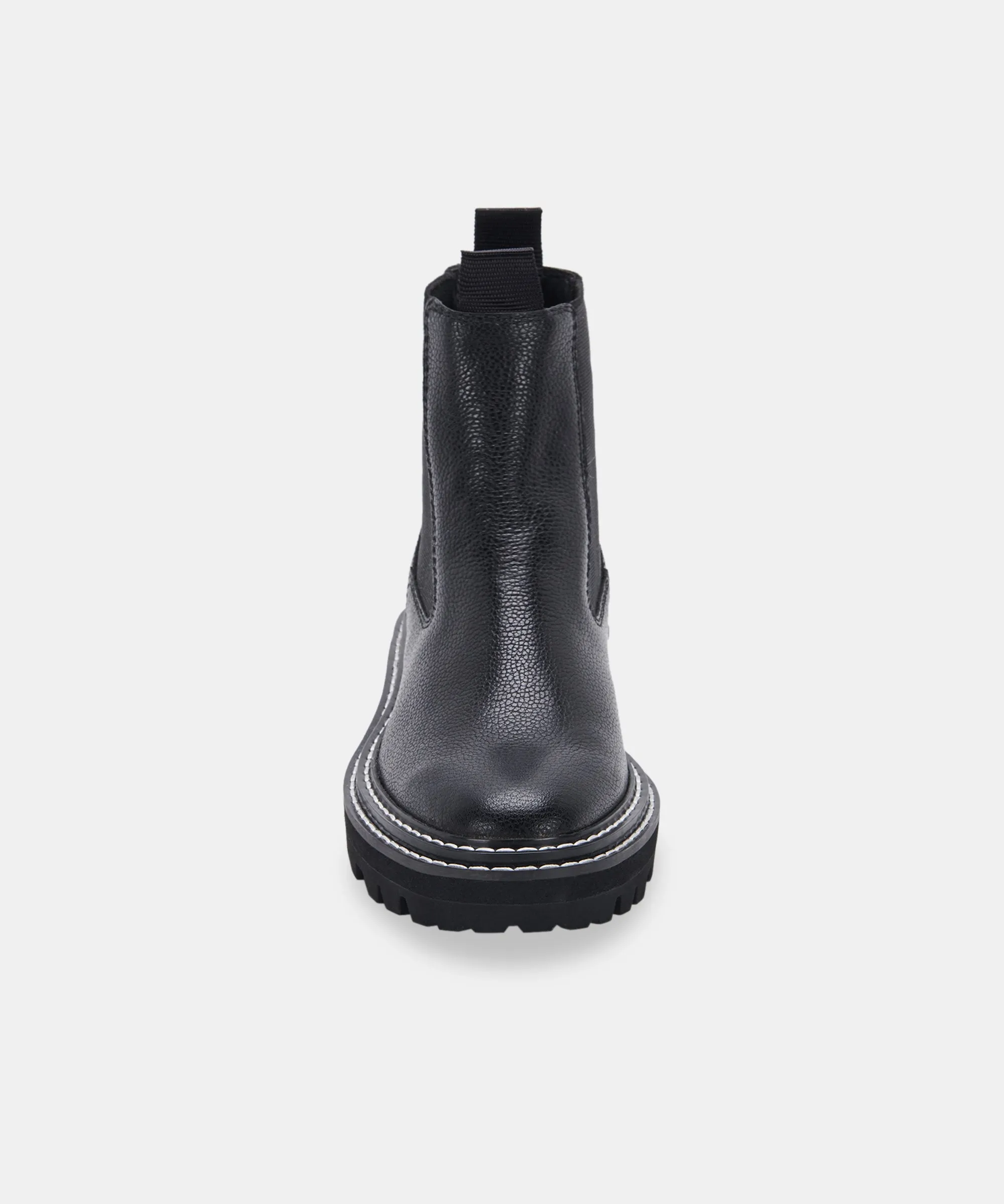 MOANA Black Leather Boots with H2O Technology - re:vita.