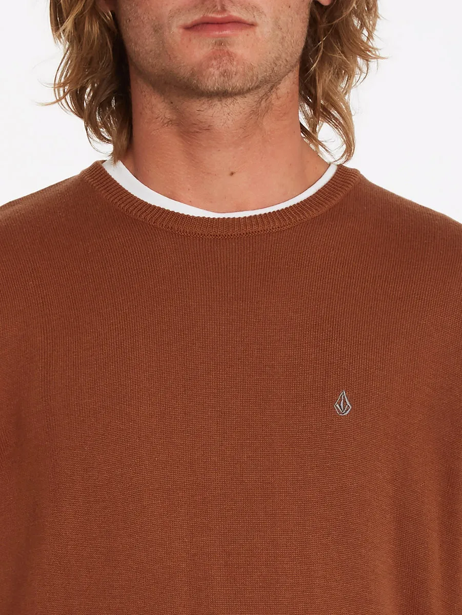 Mocha Crew Neck Sweater - Uperstand