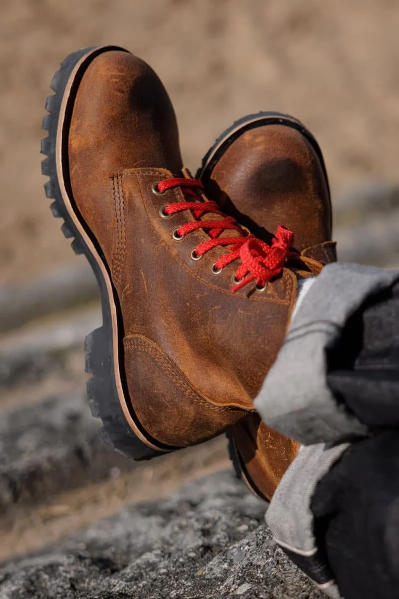 Motorcycle Boots in Wheat Color