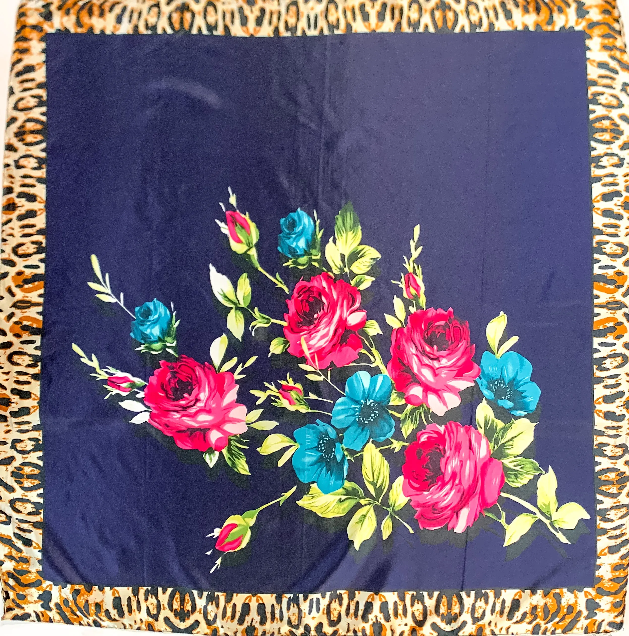 Navy Floral Wild Rag - Shop Feisty Designs Now.