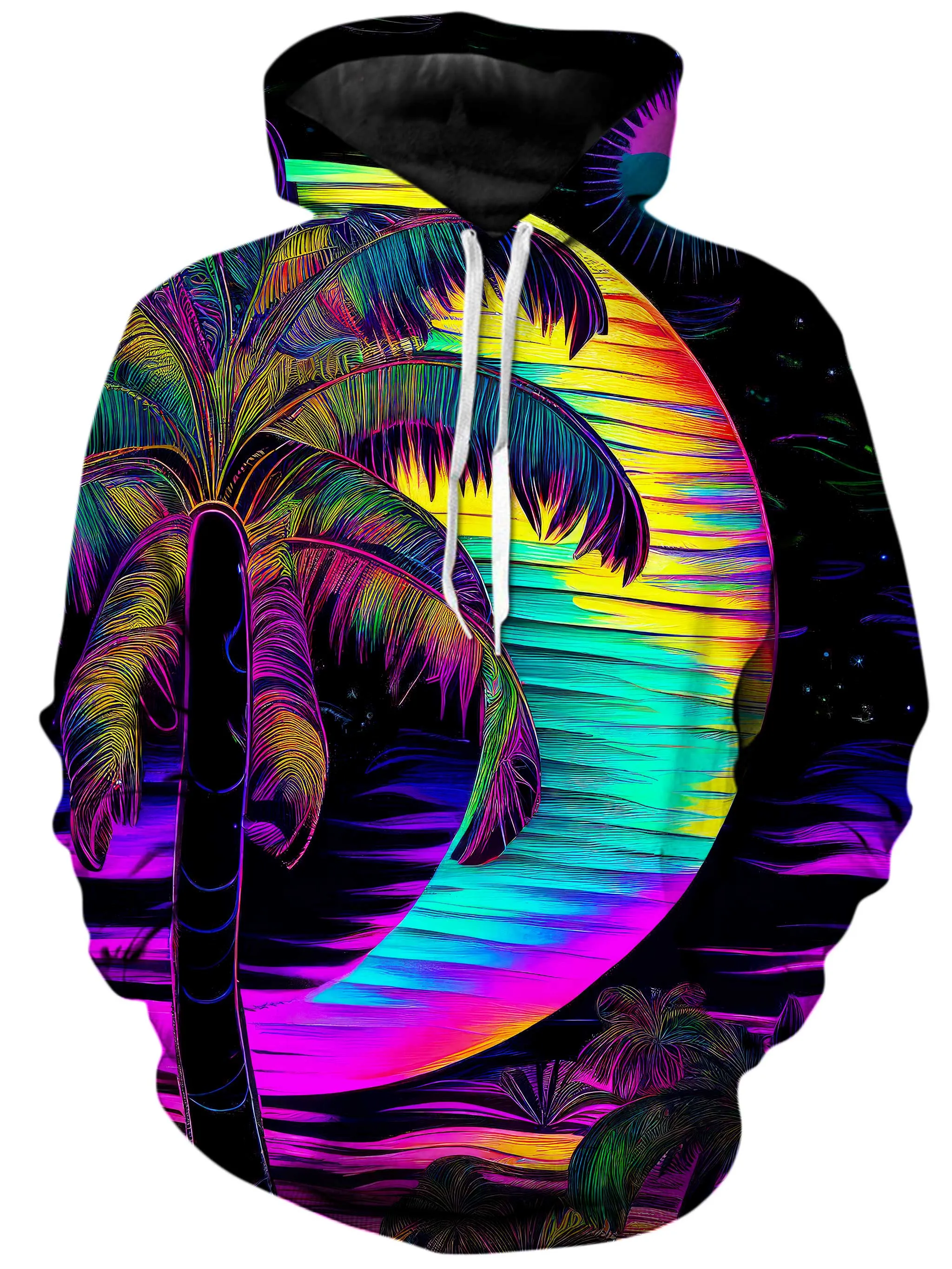 Glowing Neon Nights Hoodie