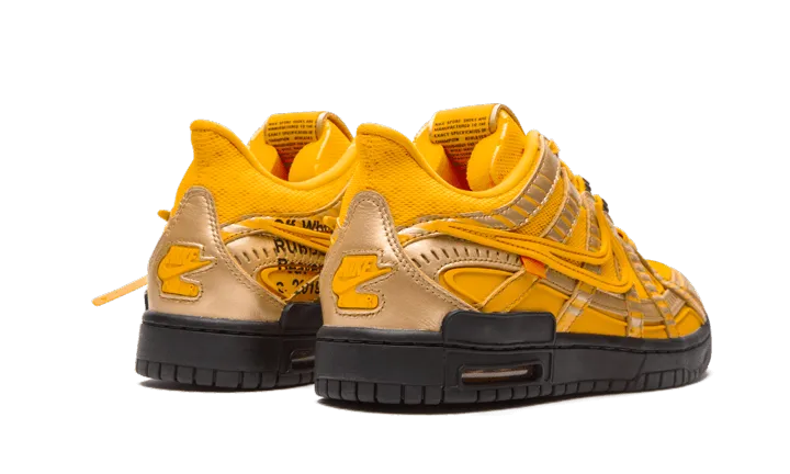 Nike Air Rubber Dunk Off-White University Gold - Also known as Nike Off-White University Gold Rubber Dunk.