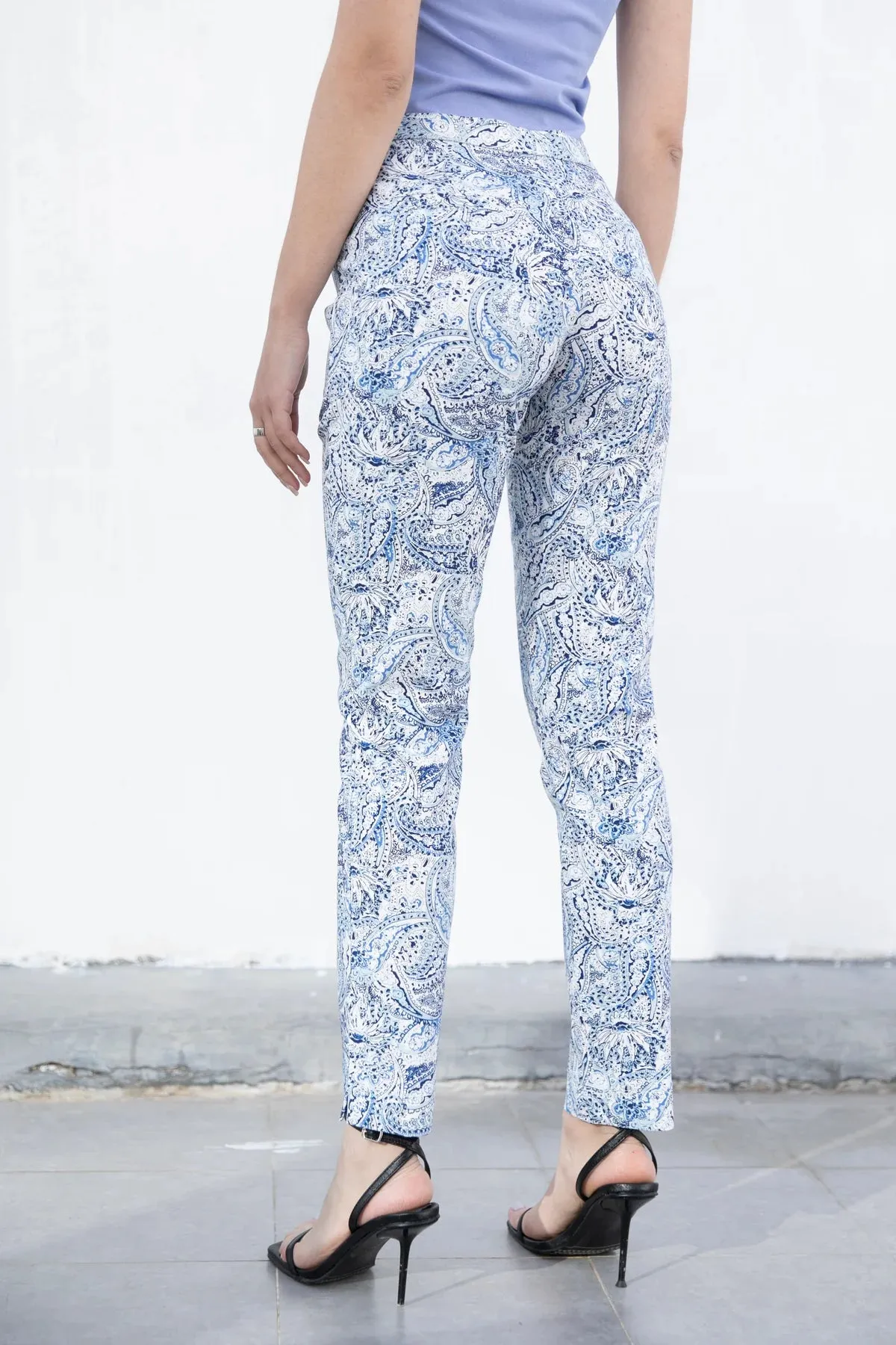 Orange by Fashion Village Sale - BRP-230 Cleopatra Printed Pant 50% Off