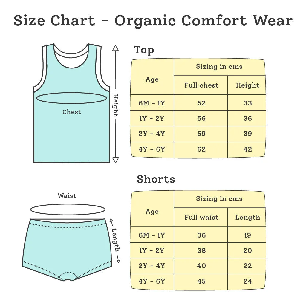 Pack of 6 Top & Shorts Set - No Print Choice (with Dirt Marks/Stitch Defects)