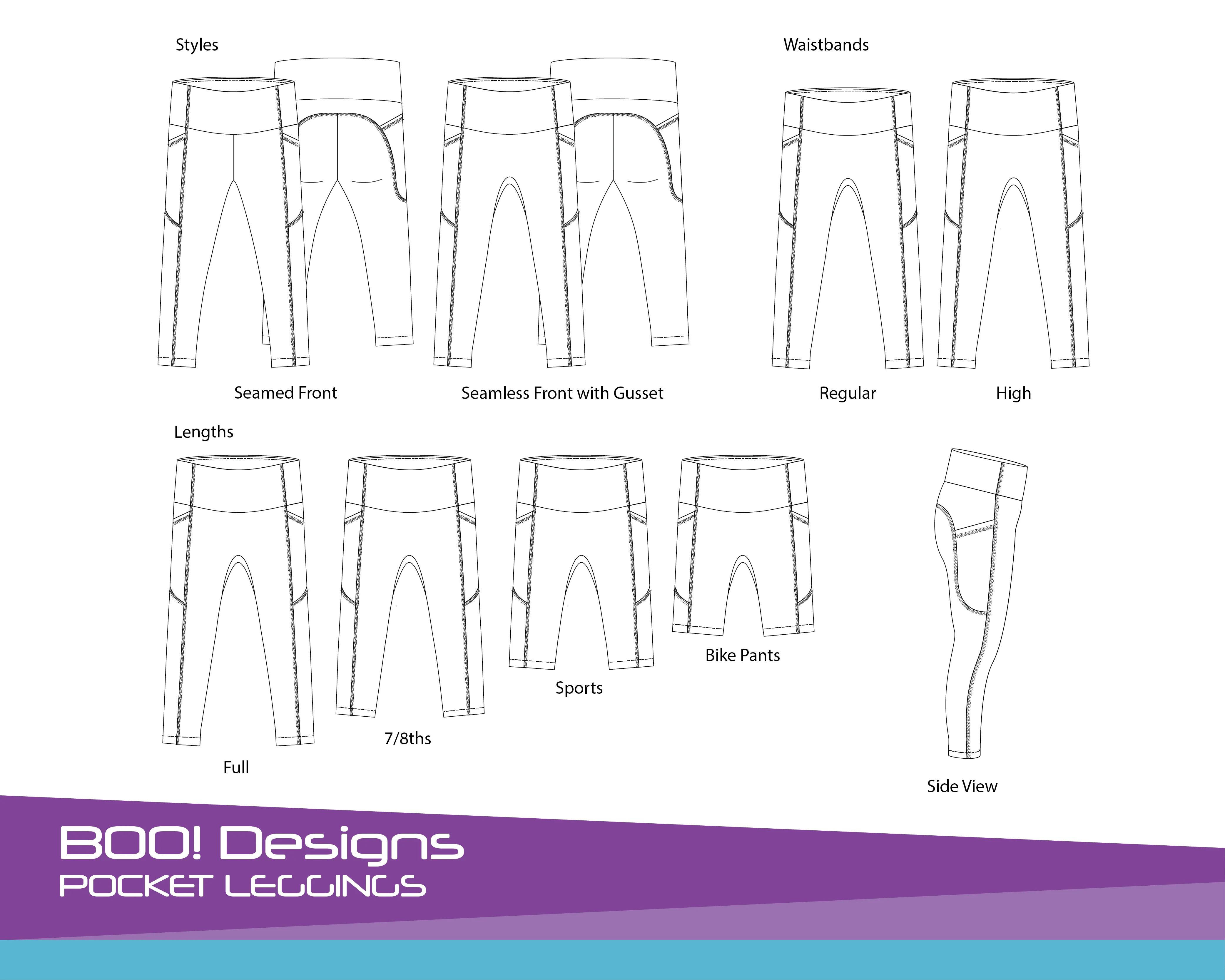 Leggings with Pockets - Printable Pattern for Download