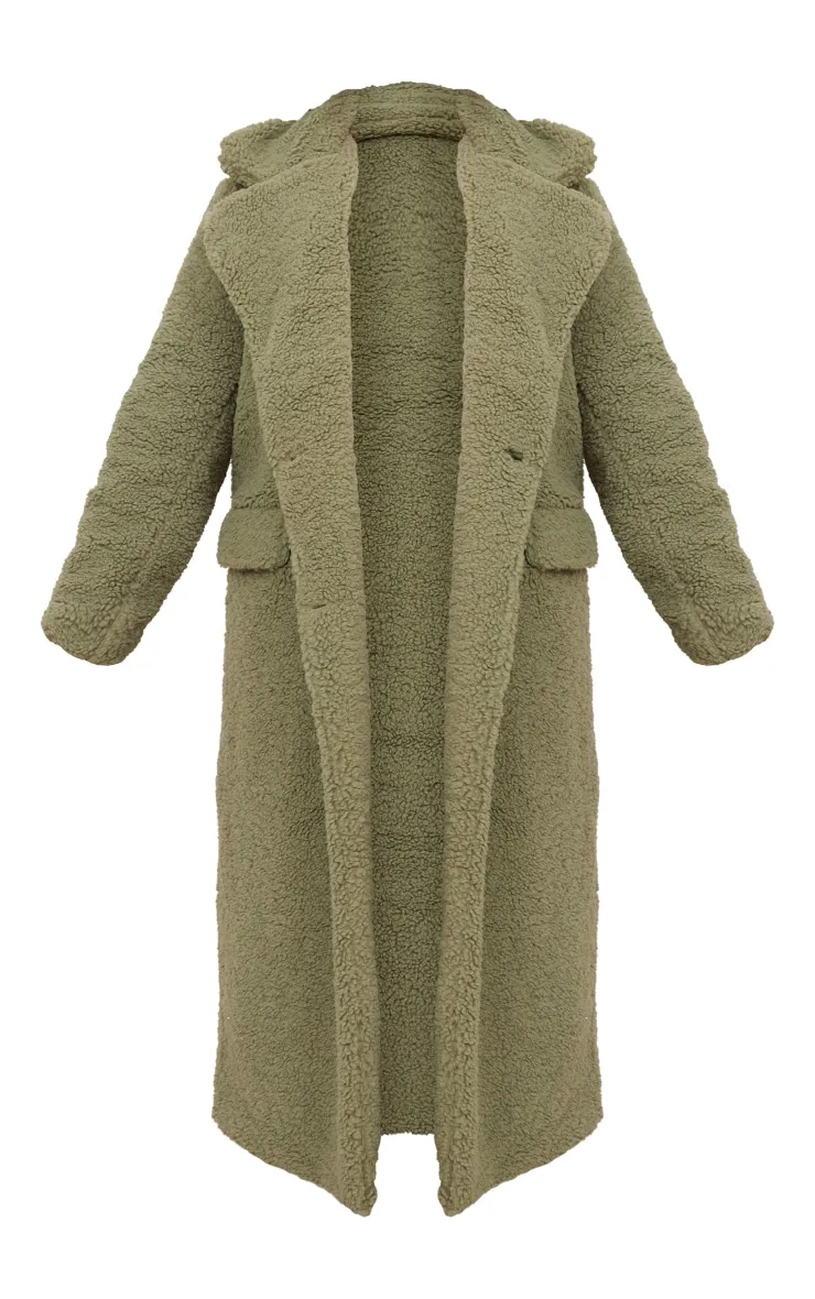 Petite Olive Borg Coat for Petites - Longline