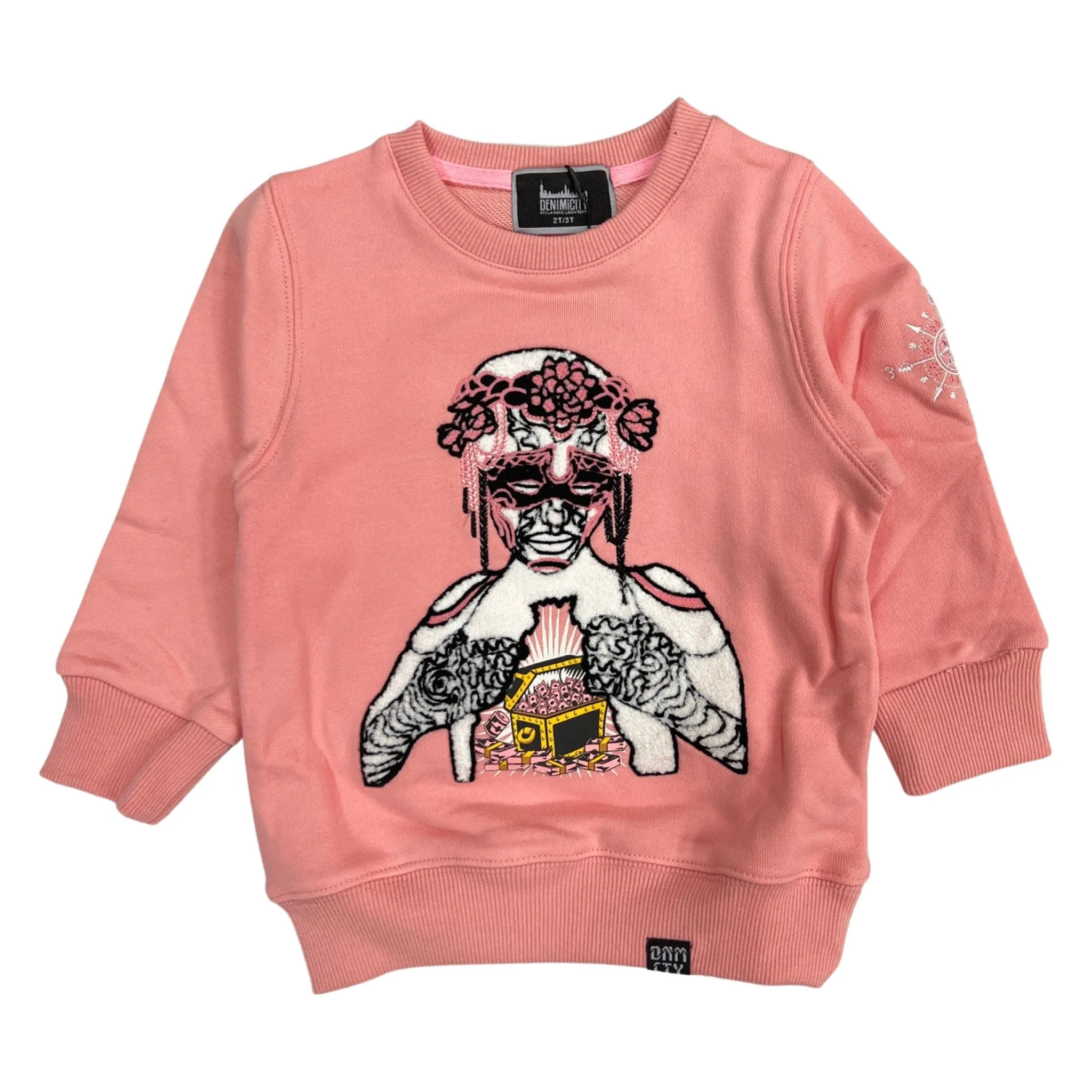 Pink Kids Mosaic Sweater