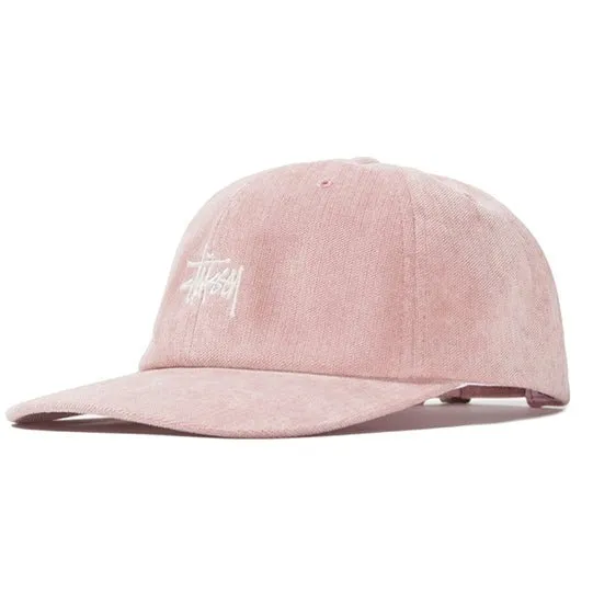 Pink Stüssy Cord Low Pro Cap