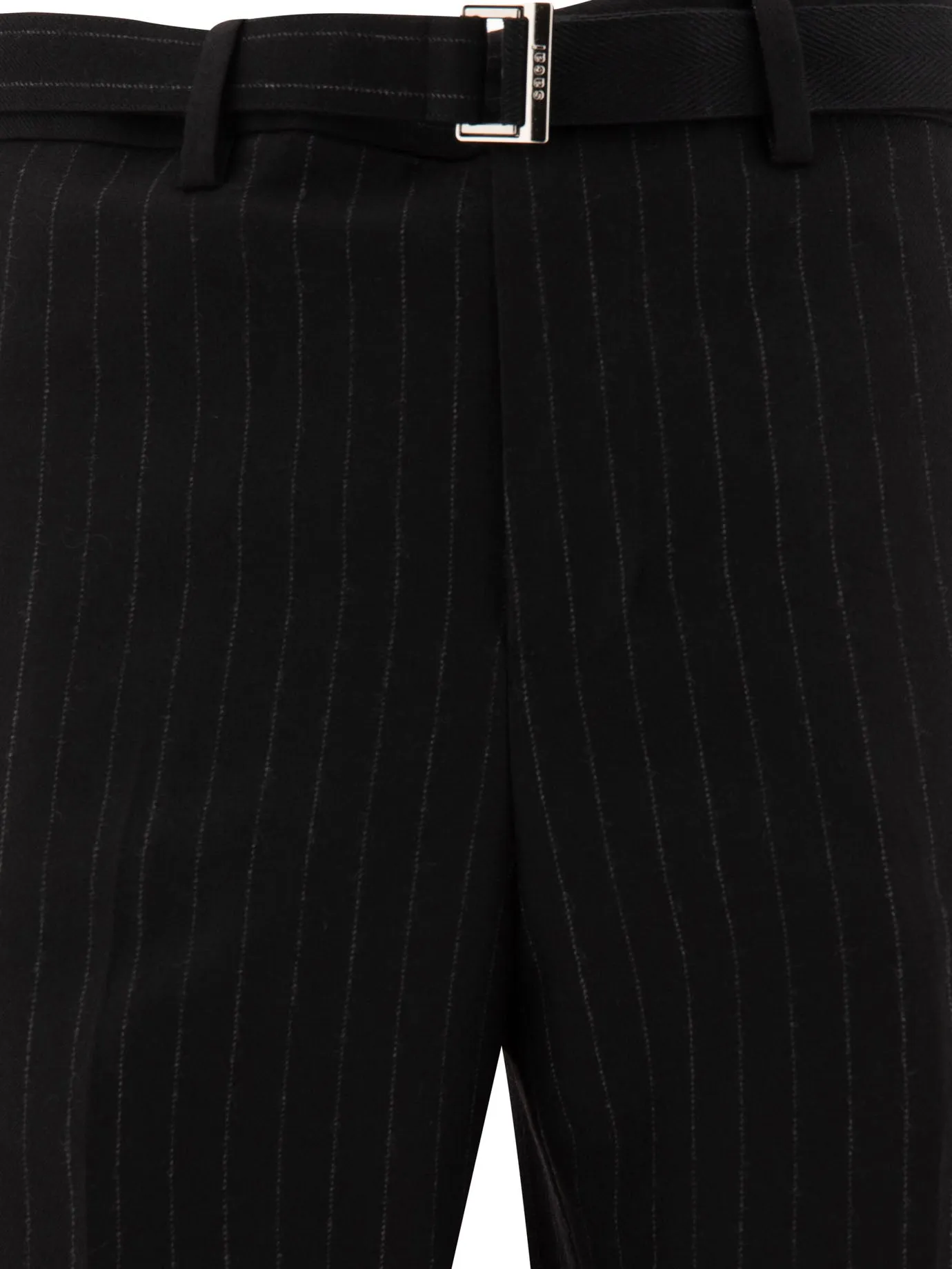 Black Pinstriped Dress Pants