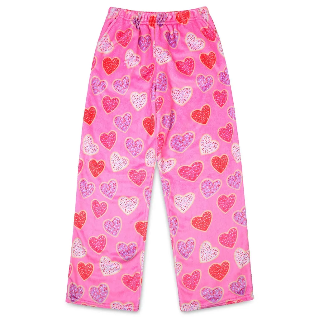 Plush Heart Cookie Pants