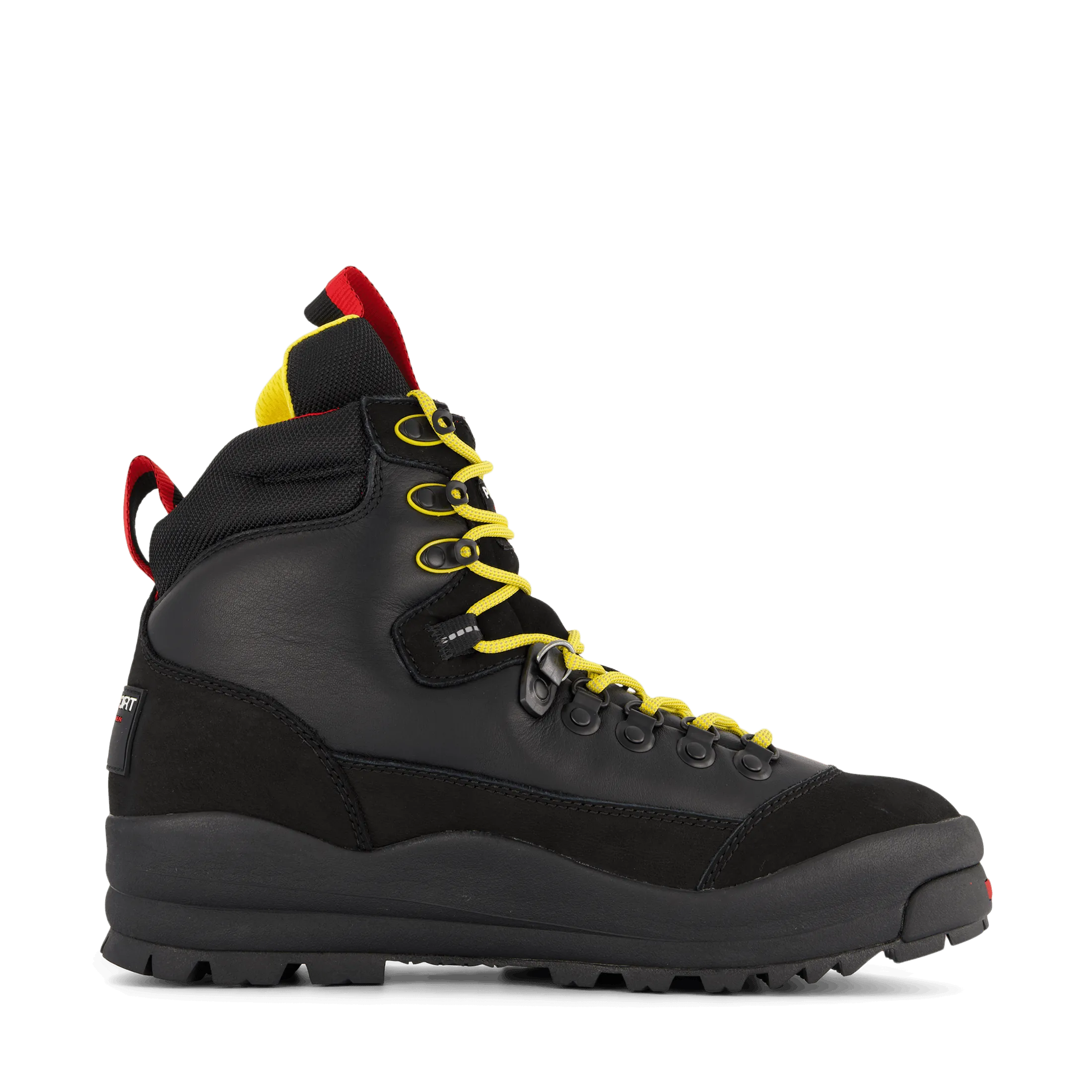 Polo Ralph Lauren Polo Sport Hiker Black / Yellow / Red Leather Boots