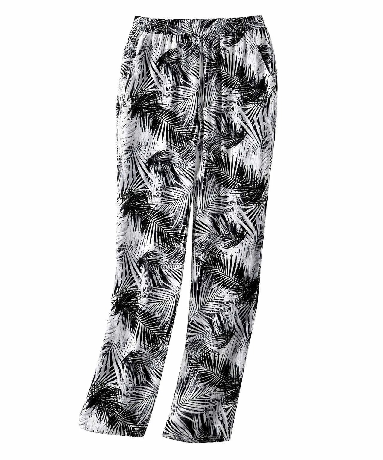 Printed Straight Leg Pants