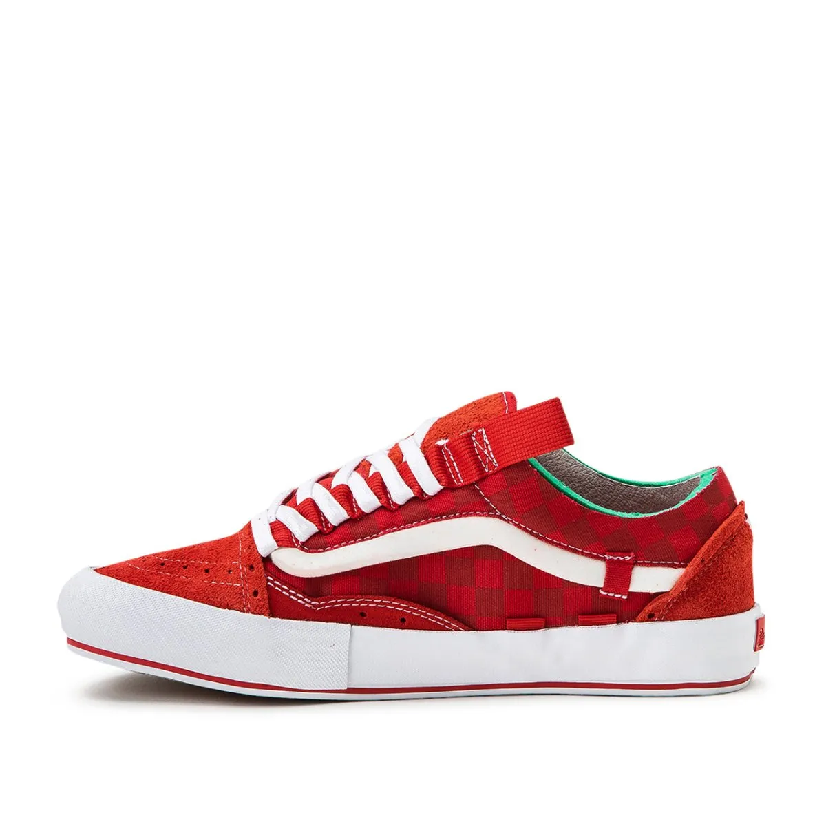 Red Vans Old Skool Cap LX 'Regrind'