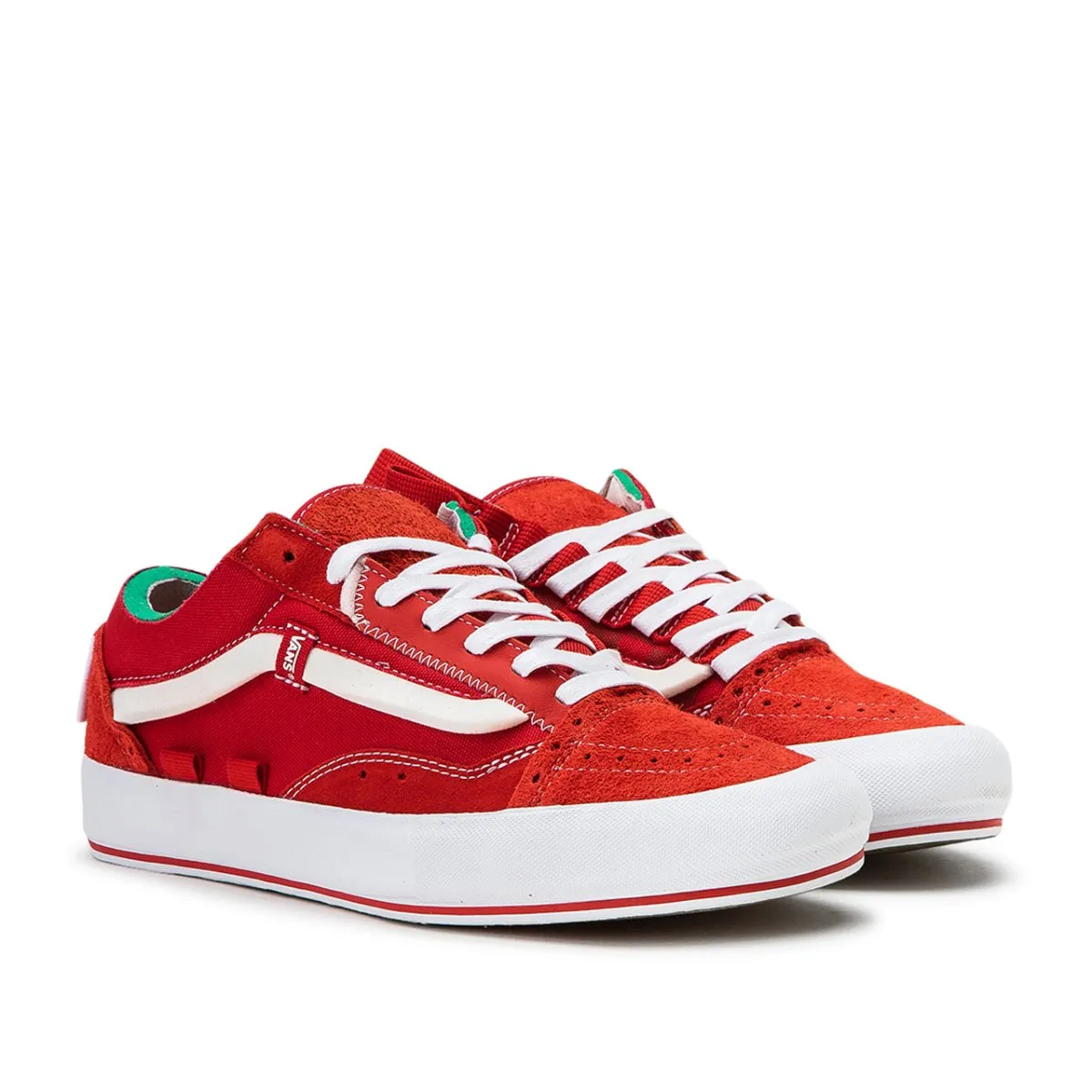 Red Vans Old Skool Cap LX 'Regrind'