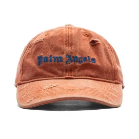 Orange and Blue Ripped Logo Cap