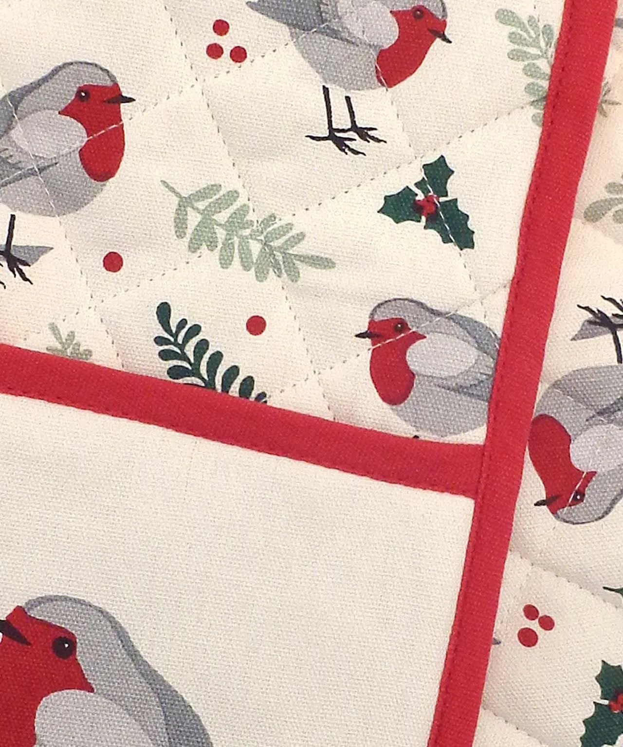 Robin Oven Glove and Tea Towel Set