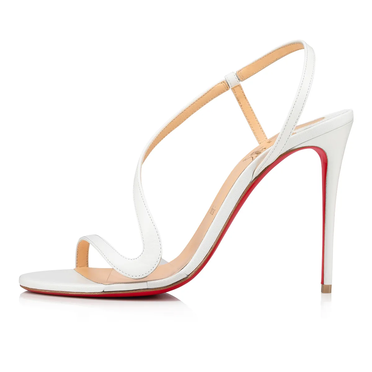 Bianco Leather and PVC Rosalie 100 mm Sandals Women