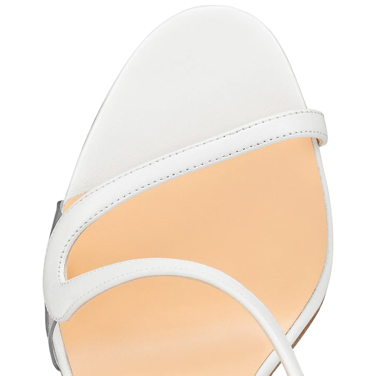 Bianco Leather and PVC Rosalie 100 mm Sandals Women