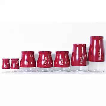 Sabichi Red Coffee Canister | Kaleidoscope