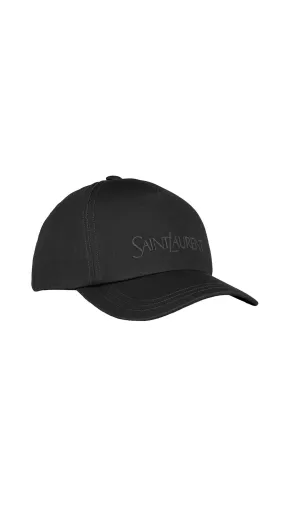 Black Saint Laurent Garbadine Cap