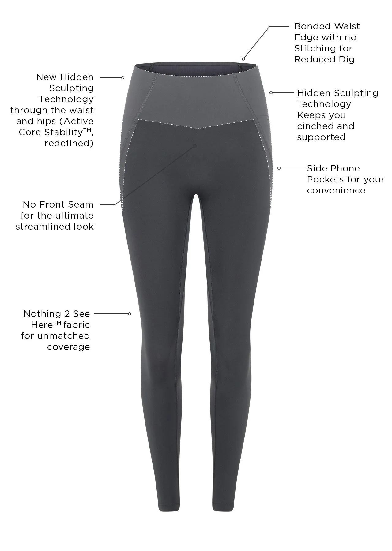 Support and Sculpt Ankle Biter Leggings by No Ride | Lorna Jane Australia