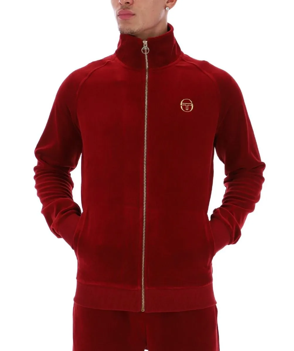 Sun Dried Tomato Court Velour Track Jacket by Sergio Tacchini